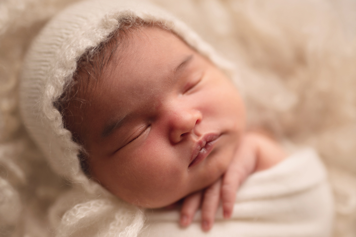 newborn baby girl portrait
